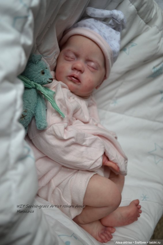 Софи Грейс, роспись окончена. Кукла реборн Анны Морозовой (фото 9)