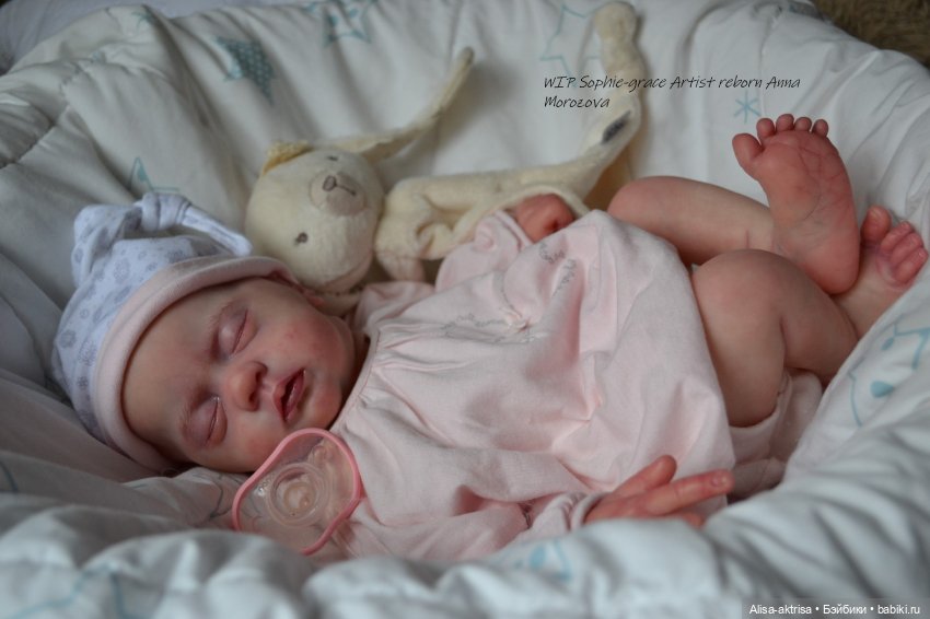 Софи Грейс, роспись окончена. Кукла реборн Анны Морозовой (фото 2)