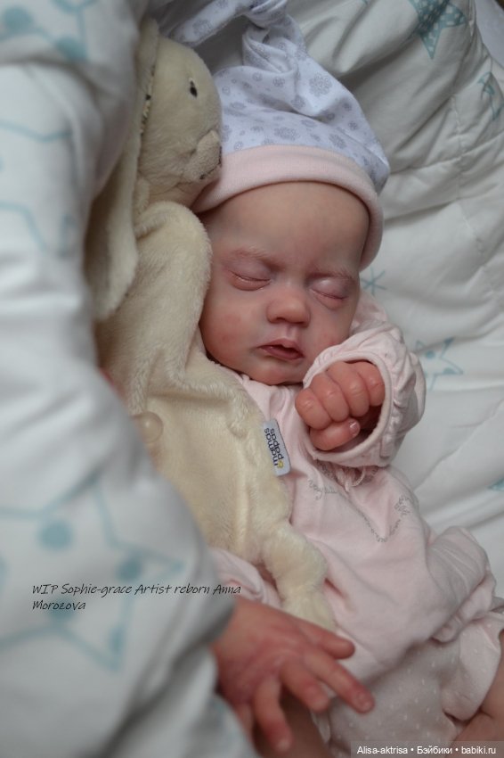 Софи Грейс, роспись окончена. Кукла реборн Анны Морозовой