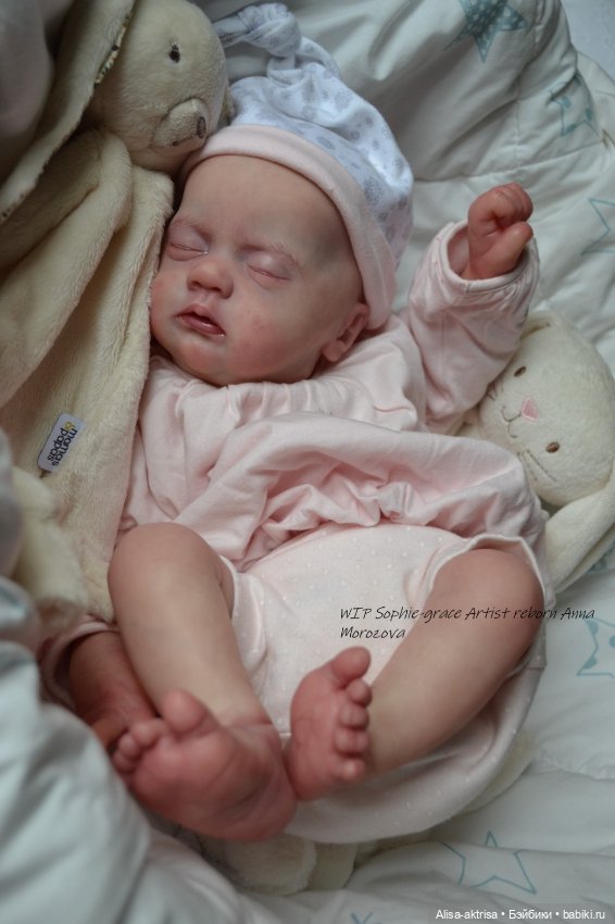 Софи Грейс, роспись окончена. Кукла реборн Анны Морозовой