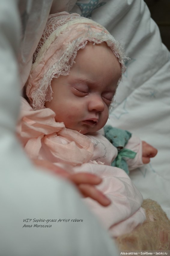Софи Грейс, роспись окончена. Кукла реборн Анны Морозовой