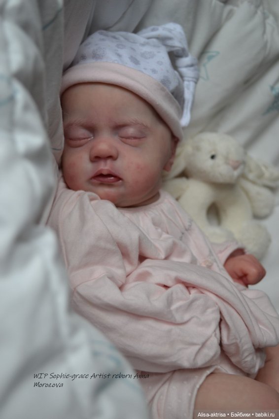 Софи Грейс, роспись окончена. Кукла реборн Анны Морозовой (фото 6)