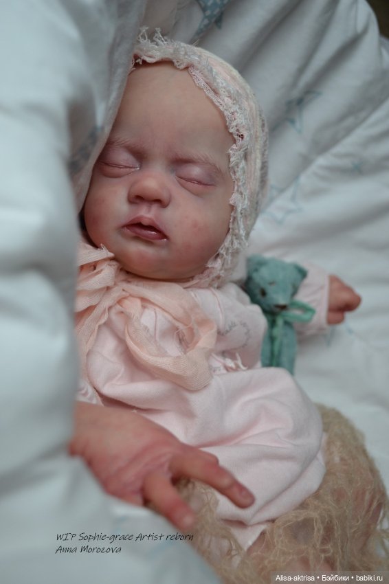 Софи Грейс, роспись окончена. Кукла реборн Анны Морозовой