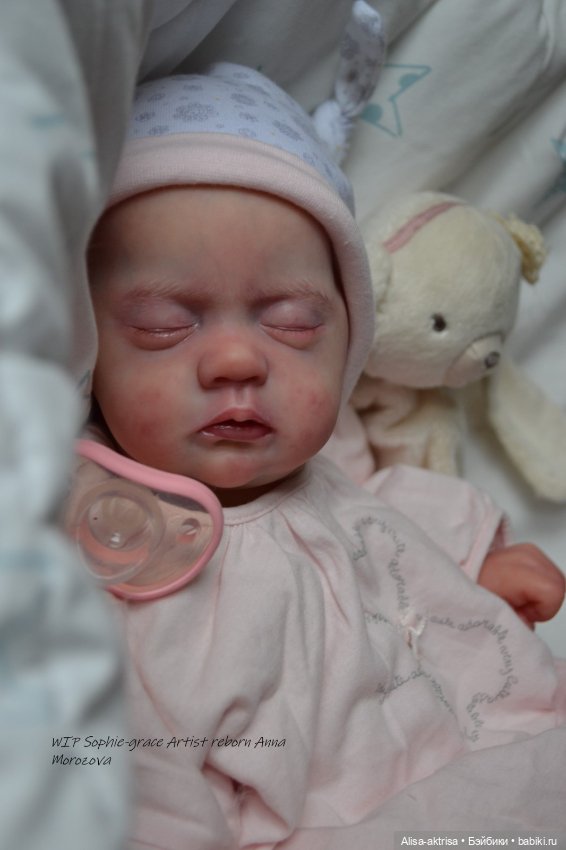 Софи Грейс, роспись окончена. Кукла реборн Анны Морозовой (фото 8)
