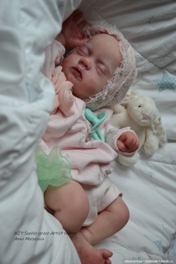 Софи Грейс, роспись окончена. Кукла реборн Анны Морозовой