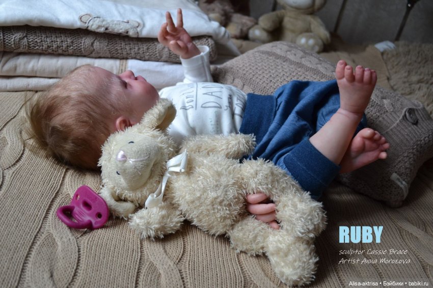 Руби родился и спешит к маме. Кукла-реборн Анны Морозовой