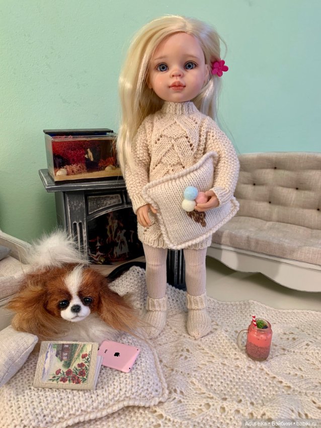 Зимний сон — ООАК Paola Reina (Паола Рейна) и испанских кукол: перерисовка (фото 6)