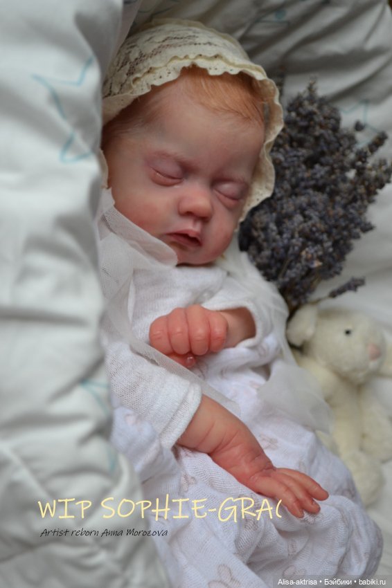 Софи Грейс в процессе рутинга. Кукла реборн Анны Морозовой