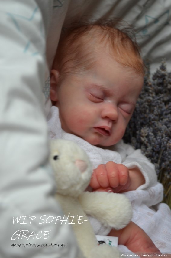 Софи Грейс в процессе рутинга. Кукла реборн Анны Морозовой