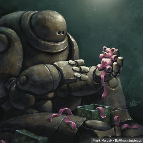 Милые роботы от Мэтта Диксона