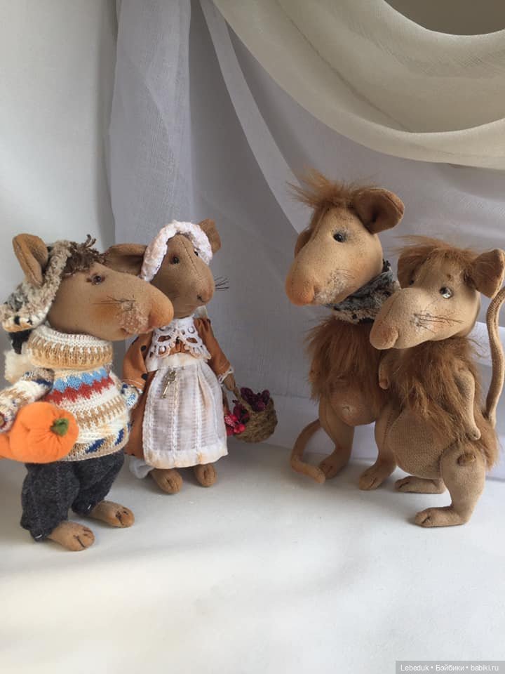 Крысики-Чучундрики - интерьерные текстильные игрушки (фото 9)