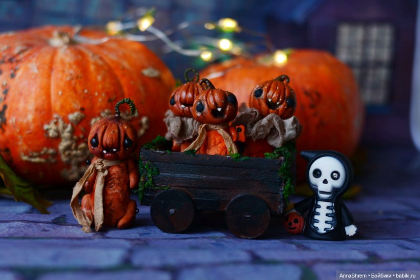 Малыши тыквы — Авторские мишки Тедди и друзья: фото (фото 4)