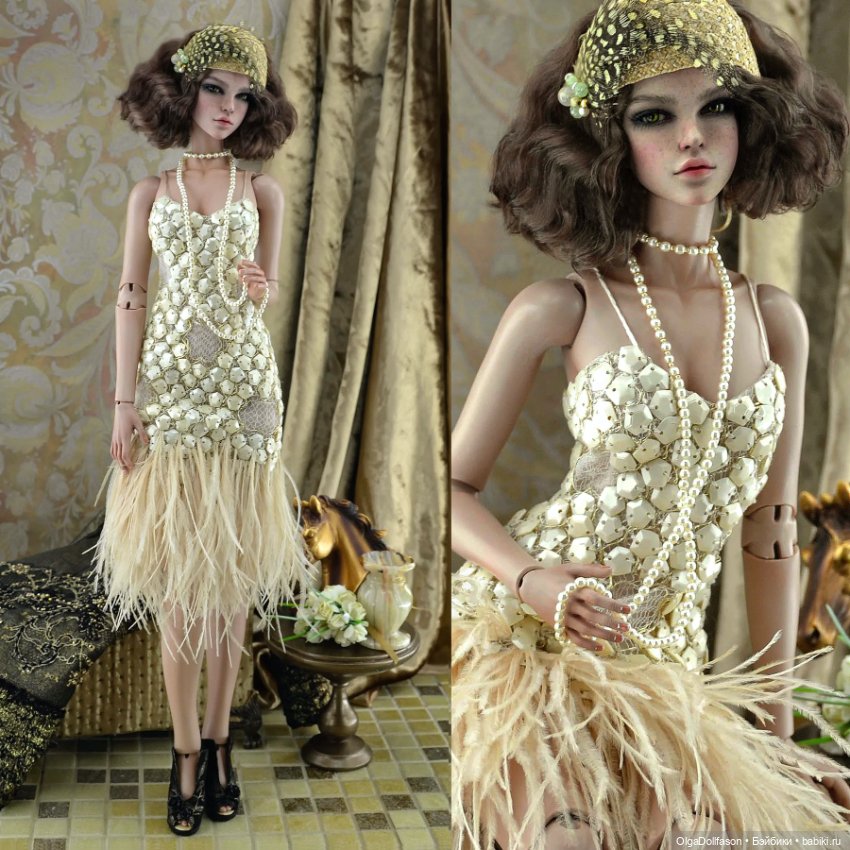 Raccoоn Doll Люси в стиле 20-х (фото 6)