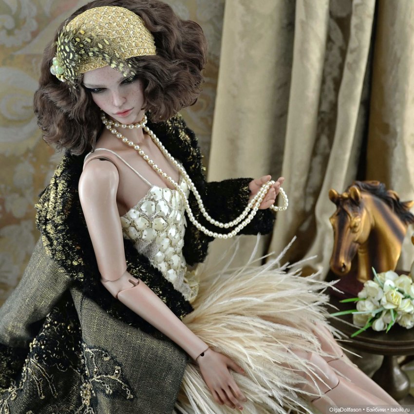 Raccoоn Doll Люси в стиле 20-х (фото 2)