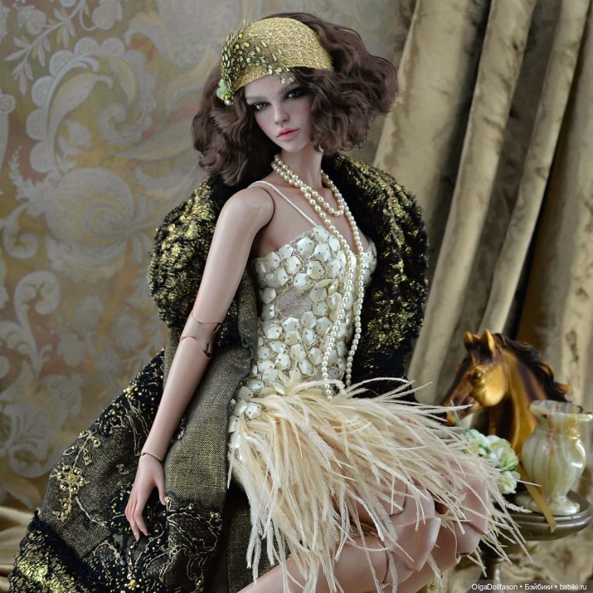 Raccoоn Doll Люси в стиле 20-х (фото 4)