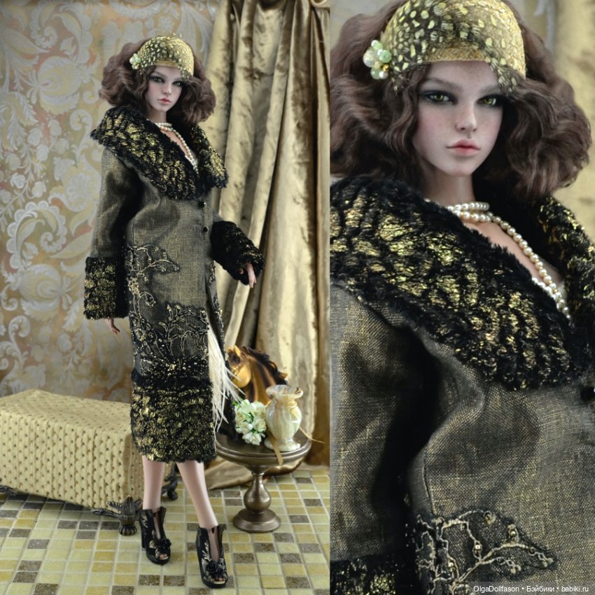 Raccoоn Doll Люси в стиле 20-х (фото 7)