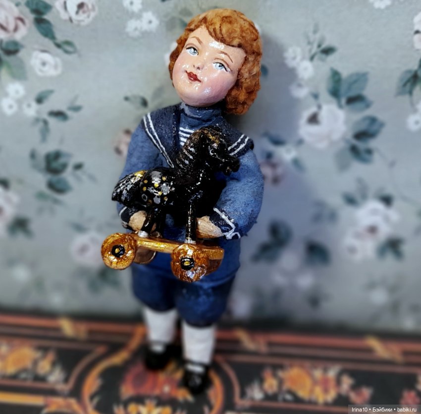 Новые ватные игрушки. "Милое ретро" (фото 10)