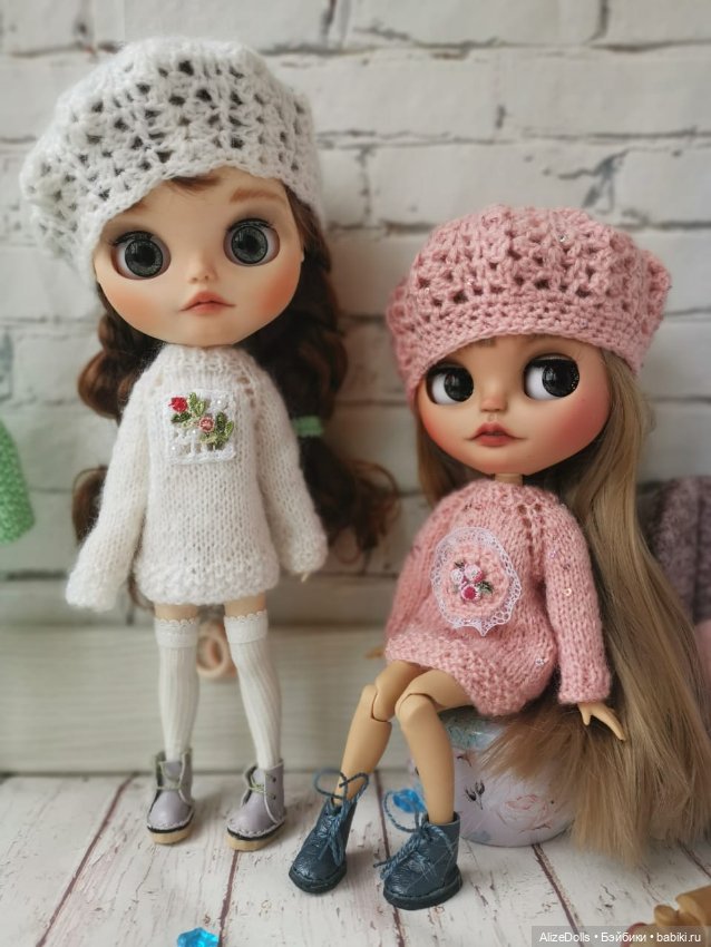 Одеваем девчонок блайз в вязанные комплекты
