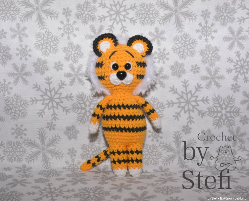 А у меня тигрик связался! Из полухлопка. Авторская работа (фото 2)