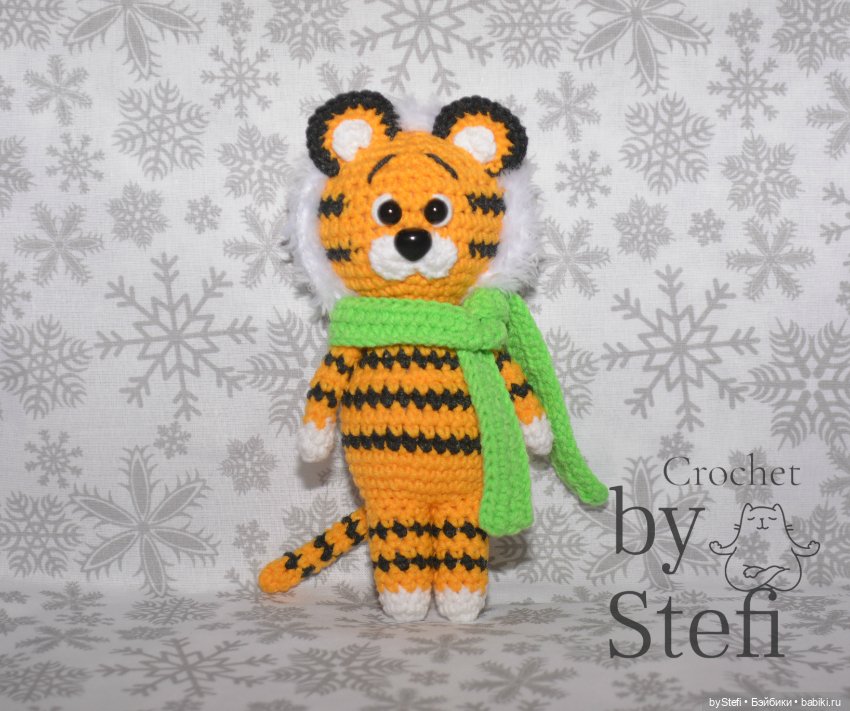 А у меня тигрик связался! Из полухлопка. Авторская работа (фото 3)