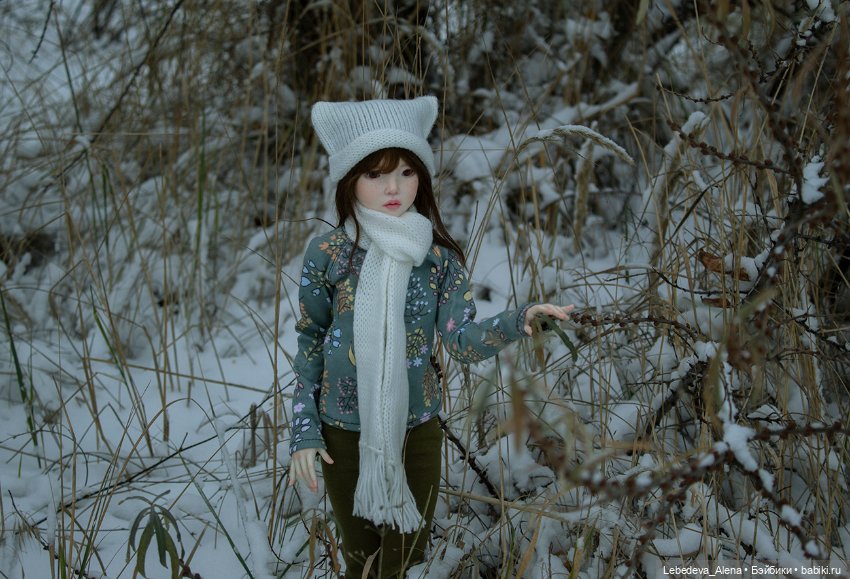 Мэй и первый снег — Гибридизация кукол BJD (БЖД): пересадка головы (фото 6)