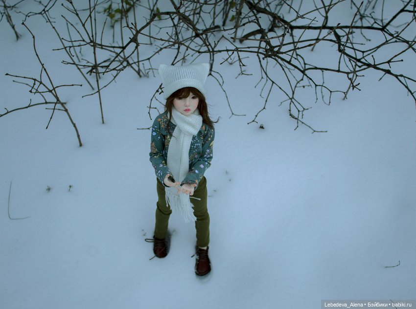 Мэй и первый снег — Гибридизация кукол BJD (БЖД): пересадка головы (фото 2)