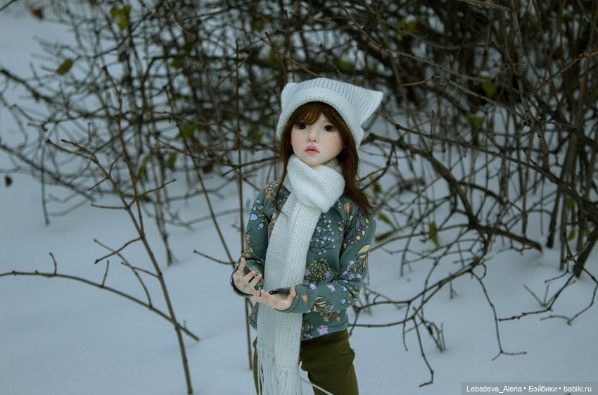 Мэй и первый снег — Гибридизация кукол BJD (БЖД): пересадка головы (фото 3)