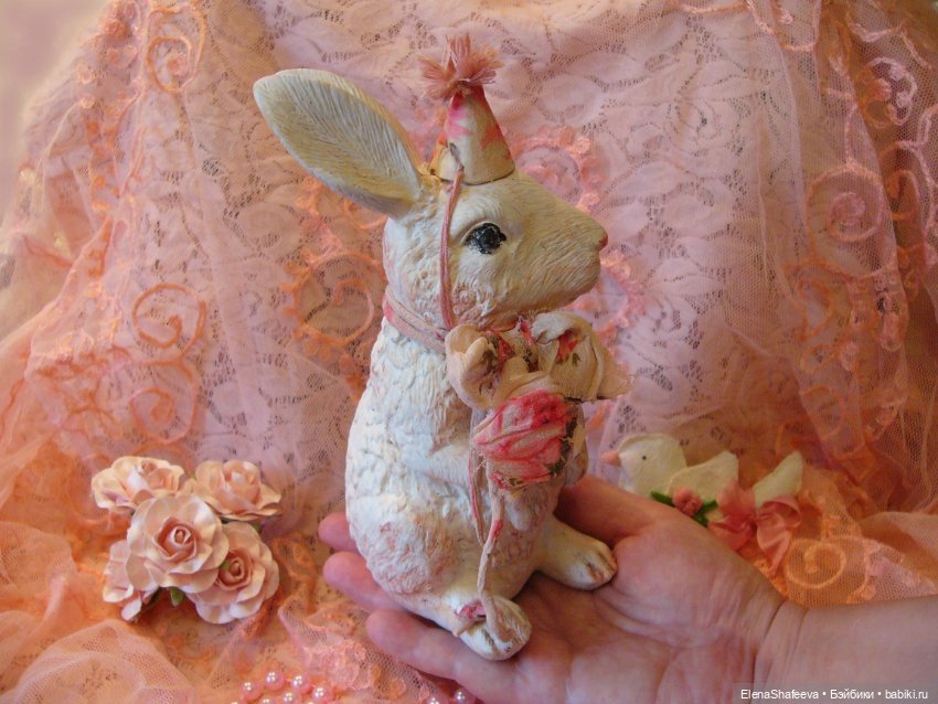 Зайка, переделка из игрушки (фото 4)
