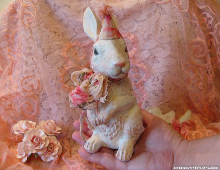 Зайка, переделка из игрушки (фото 6)