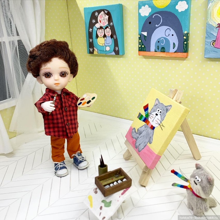 Мой Рома - художник — Куклы Baboliy (Баболи (фото 3)