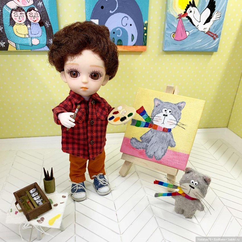 Мой Рома - художник — Куклы Baboliy (Баболи (фото 2)