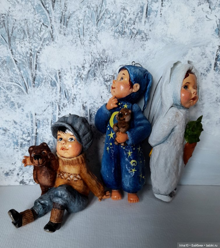 Ёлочные ватные игрушки Ирины Белюковой