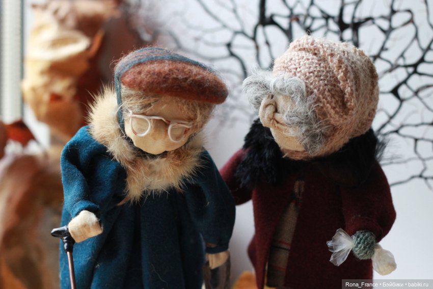 Две старушки — Авторские текстильные куклы: Вальдорфские (фото 7)