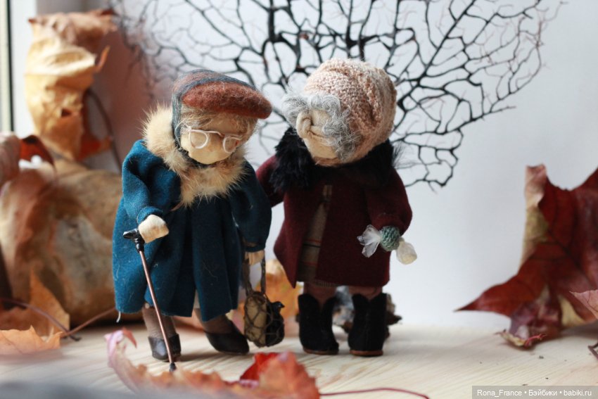 Две старушки — Авторские текстильные куклы: Вальдорфские (фото 3)