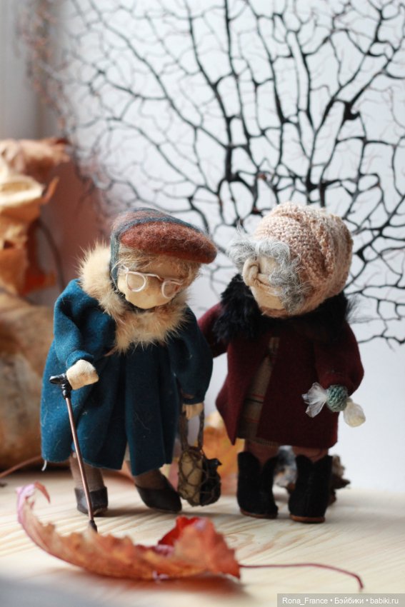 Две старушки — Авторские текстильные куклы: Вальдорфские (фото 4)