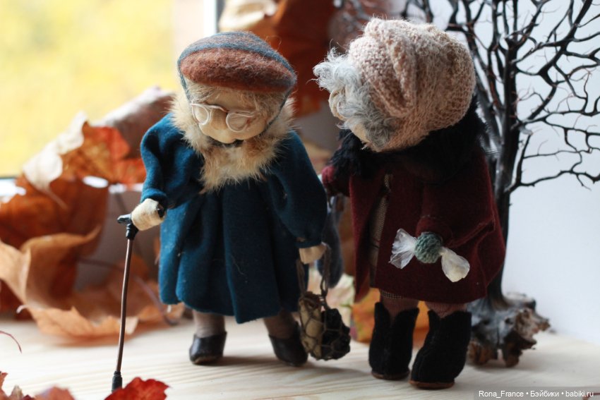 Две старушки — Авторские текстильные куклы: Вальдорфские (фото 6)