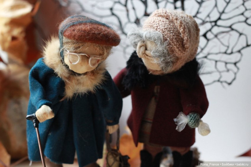Две старушки — Авторские текстильные куклы: Вальдорфские (фото 5)