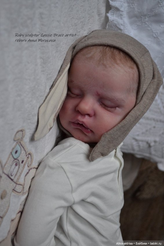 Зайчик Руби. Куклареборн Анны Морозовой (фото 9)