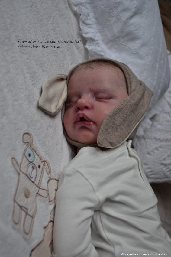 Зайчик Руби. Куклареборн Анны Морозовой (фото 7)