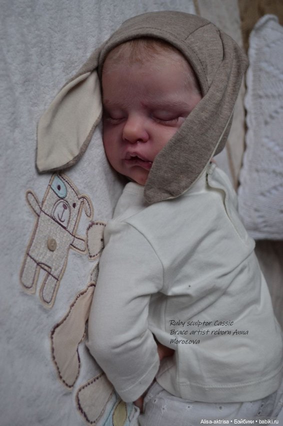 Зайчик Руби. Куклареборн Анны Морозовой (фото 8)