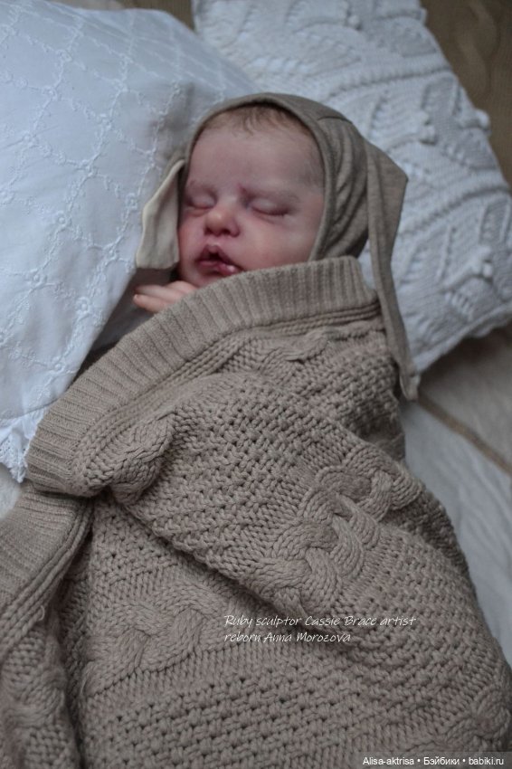 Зайчик Руби. Куклареборн Анны Морозовой (фото 3)