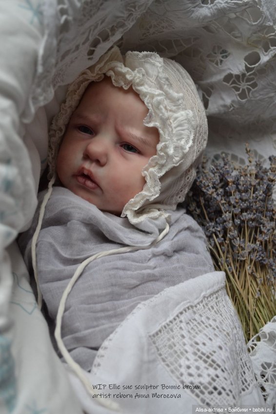 Элли Сью в процессе росписи. Кукла реборн Анны Морозовой (фото 5)