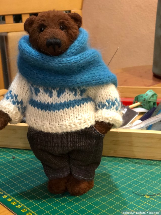 Мишка Brauni — Авторские текстильные куклы: Вальдорфские