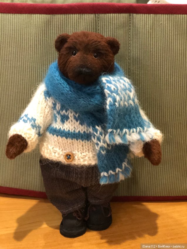 Мишка Brauni — Авторские текстильные куклы: Вальдорфские (фото 6)