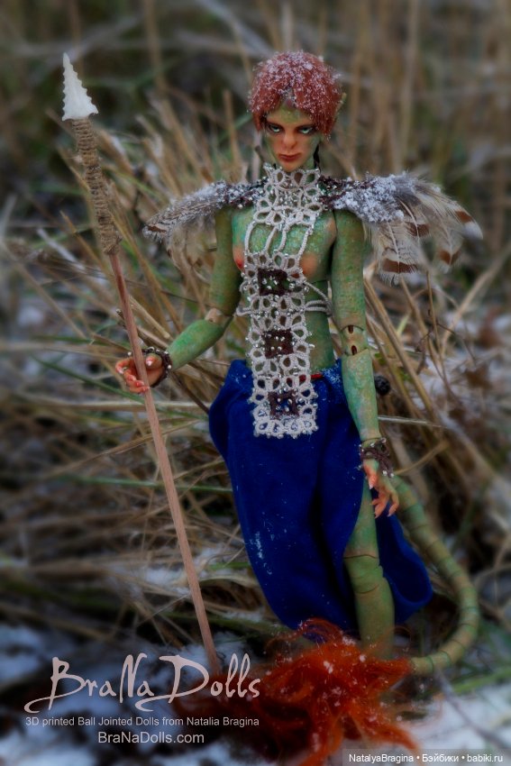 Воин Ящеров — Авторские шарнирные куклы своими руками: лепка (фото 5)