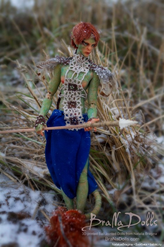 Воин Ящеров — Авторские шарнирные куклы своими руками: лепка (фото 10)