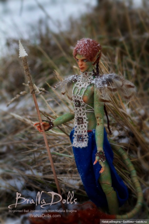 Воин Ящеров — Авторские шарнирные куклы своими руками: лепка (фото 6)