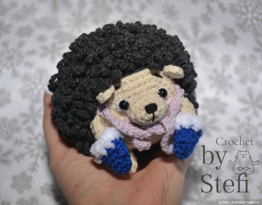 Ёжик в рукавичках — Вязаные игрушки и амигуруми: крючком (фото 4)