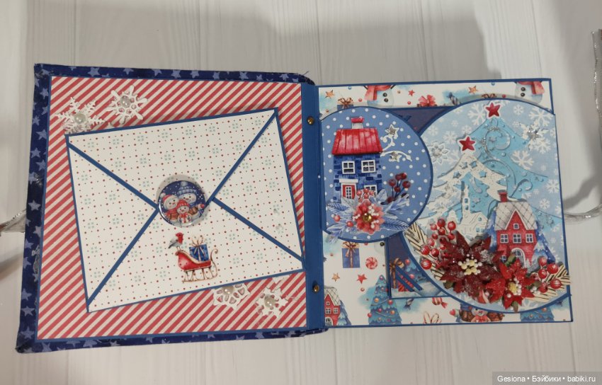 Снеговичковые забавы — Скрапбукинг и кардмейкинг: альбомы (фото 2)