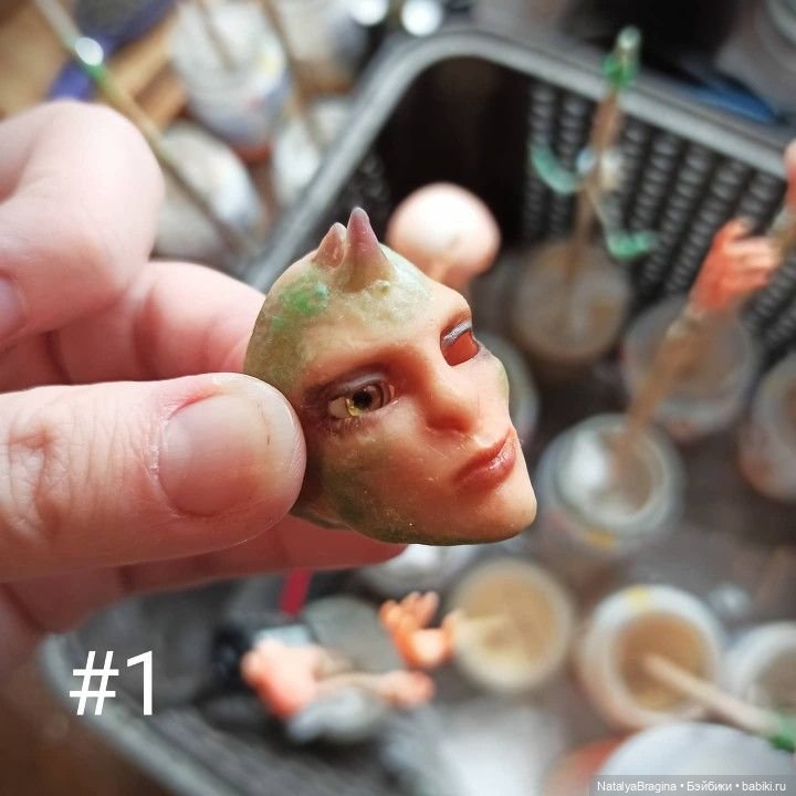 Немного процесса — Авторские шарнирные куклы своими руками: лепка (фото 2)